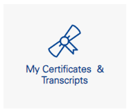 Icon My certificates and transcripts