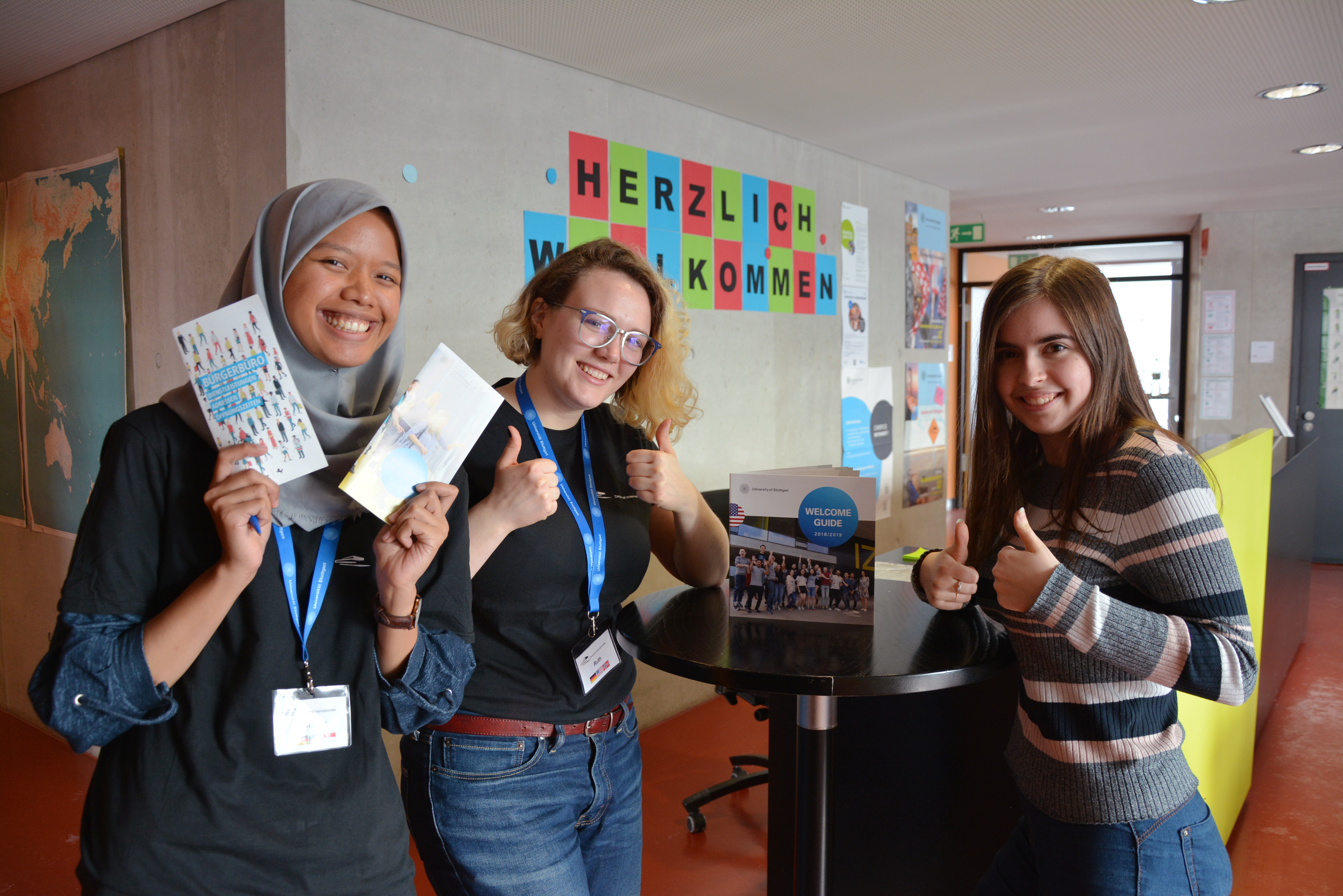 Students at the International Office